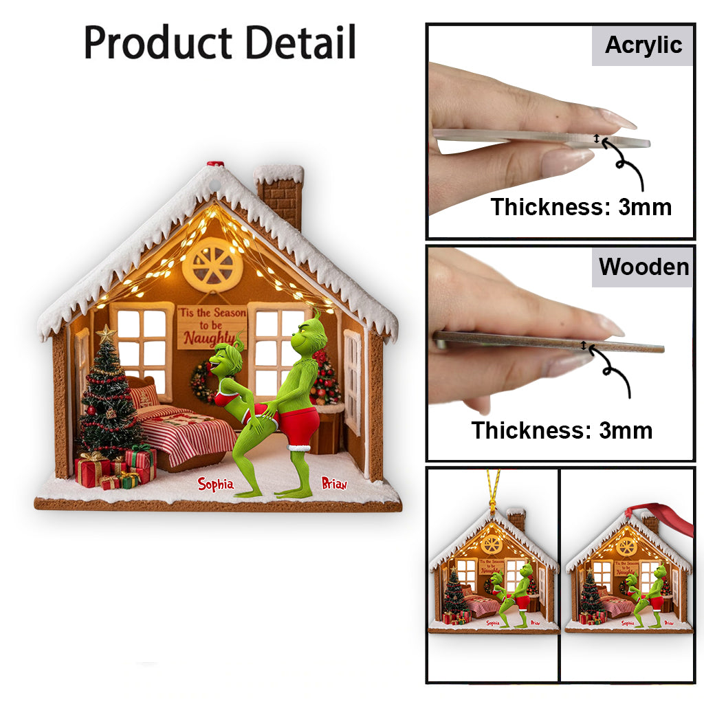 Jusqu'à la saison des bêtises - Ornement de Noël étole personnalisé