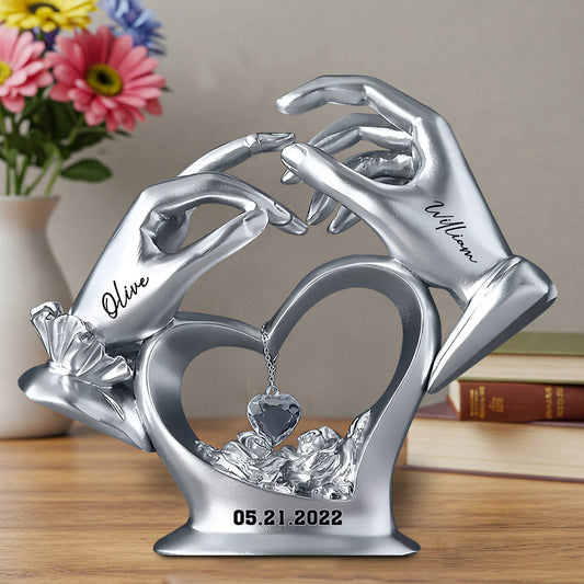 Anniversary Gifts For Couple - Personalized Couple Custom Shaped Acrylic Plaque