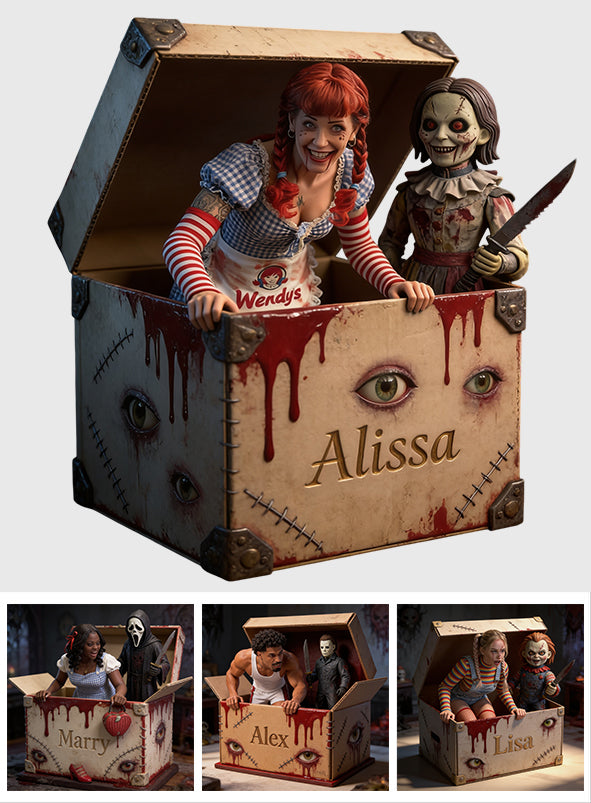 It's Horror Time - Personalized Horror Character Custom Shaped Acrylic Plaque