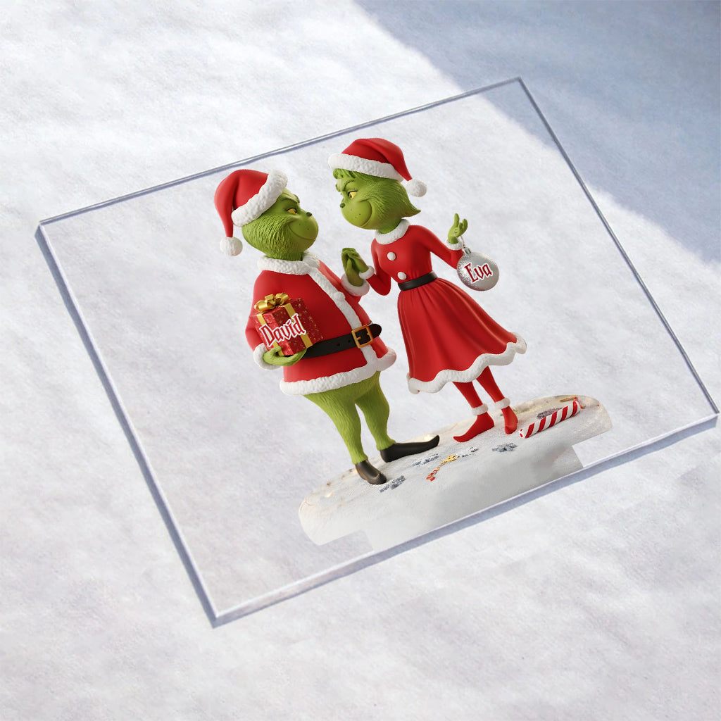 Christmas In Heaven - Personalized Stole Christmas Transparent Acrylic Plaque