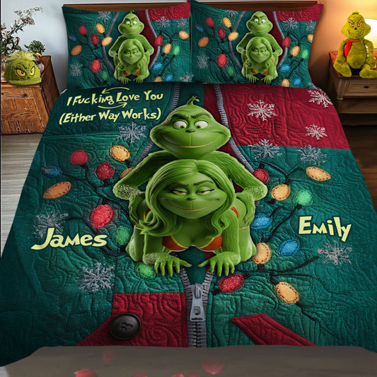 I Love You - Personalized Stole Christmas Bedding Set