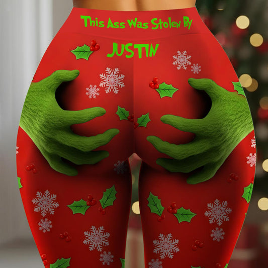 Ceci a été volé par - Leggings de Noël personnalisés volés