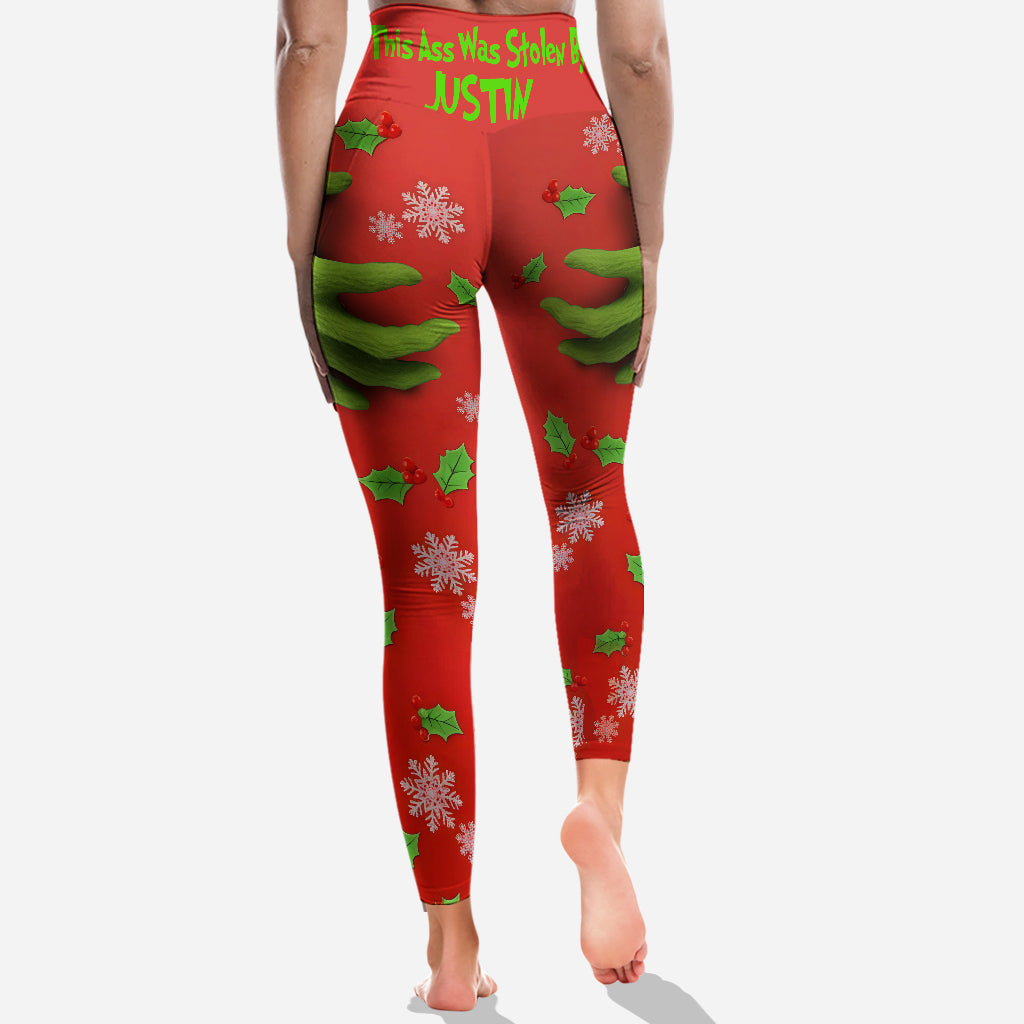 This Was Stolen By - Personalized Stole Christmas Leggings
