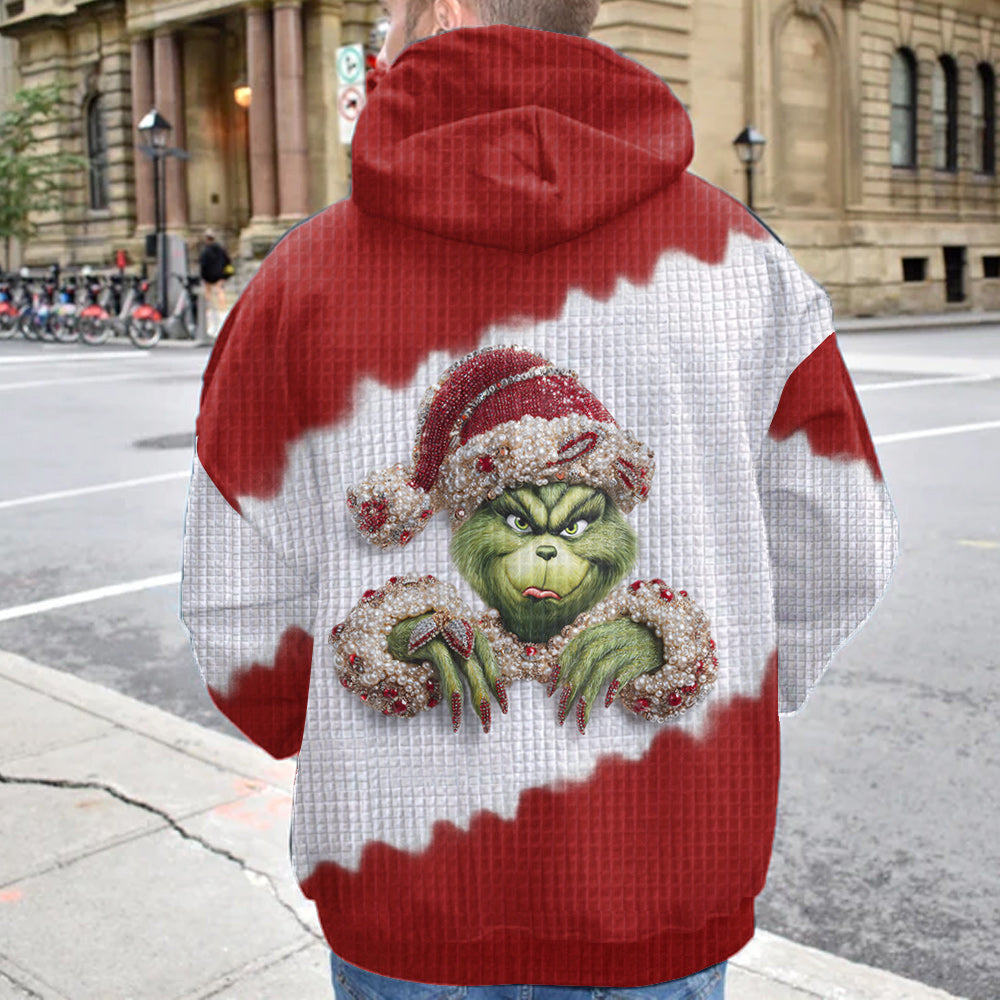 Stink Stank Stunk - Sweat à capuche gaufré de Noël personnalisé Stole