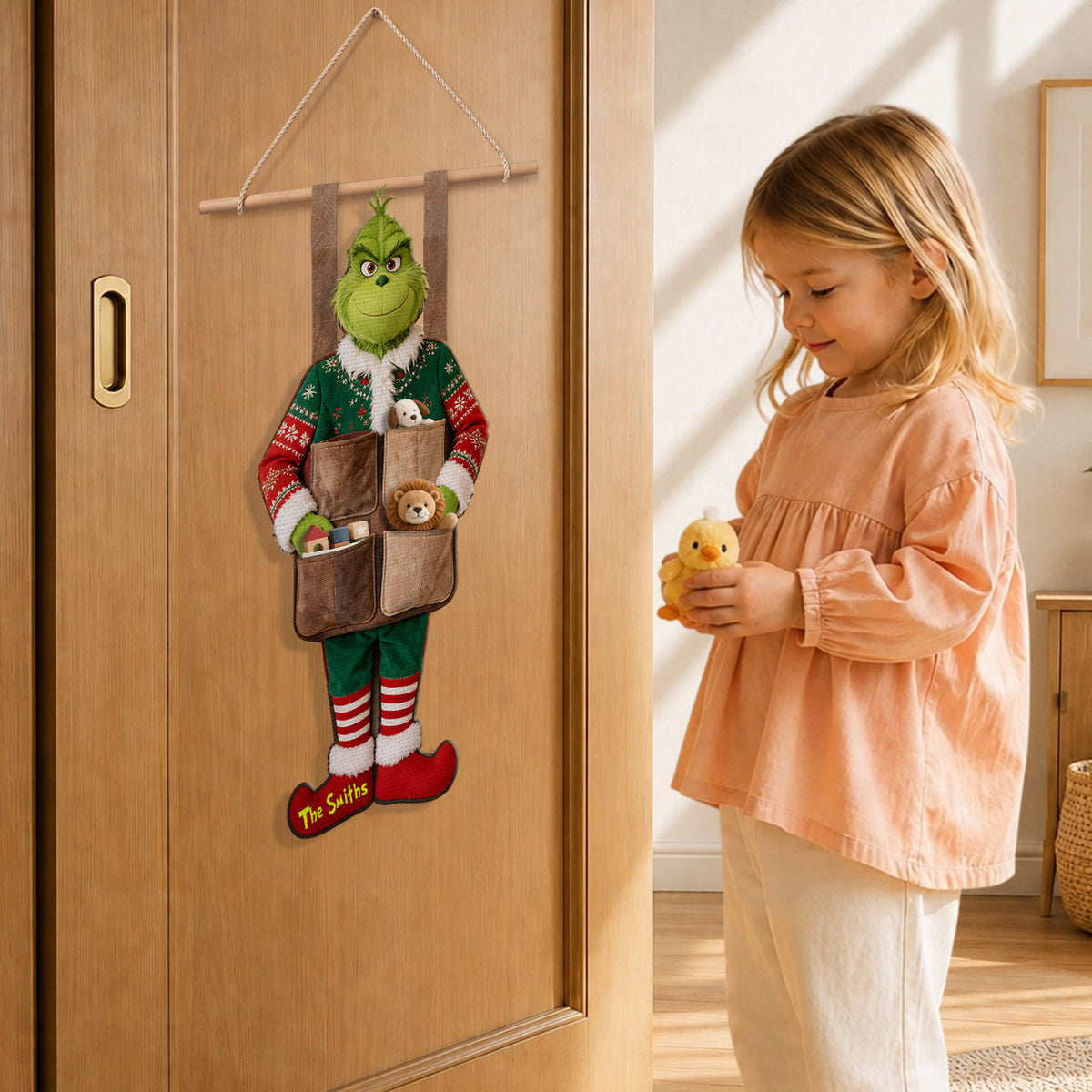 Merry Christmas - Personalized Stole Christmas Hanging Organizer