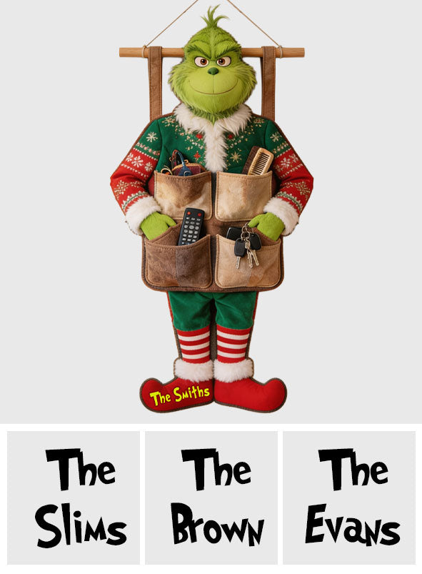 Merry Christmas - Personalized Stole Christmas Hanging Organizer