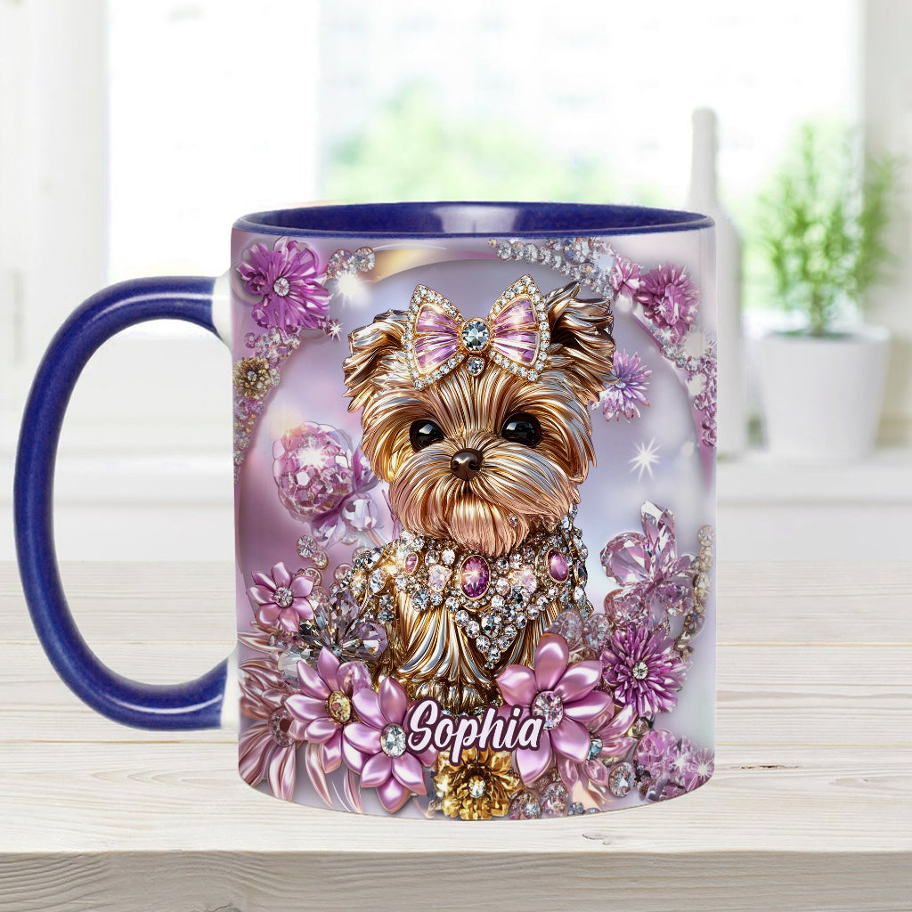 Yorkshire Terrier Lover - Personalized Dog Accent Mug