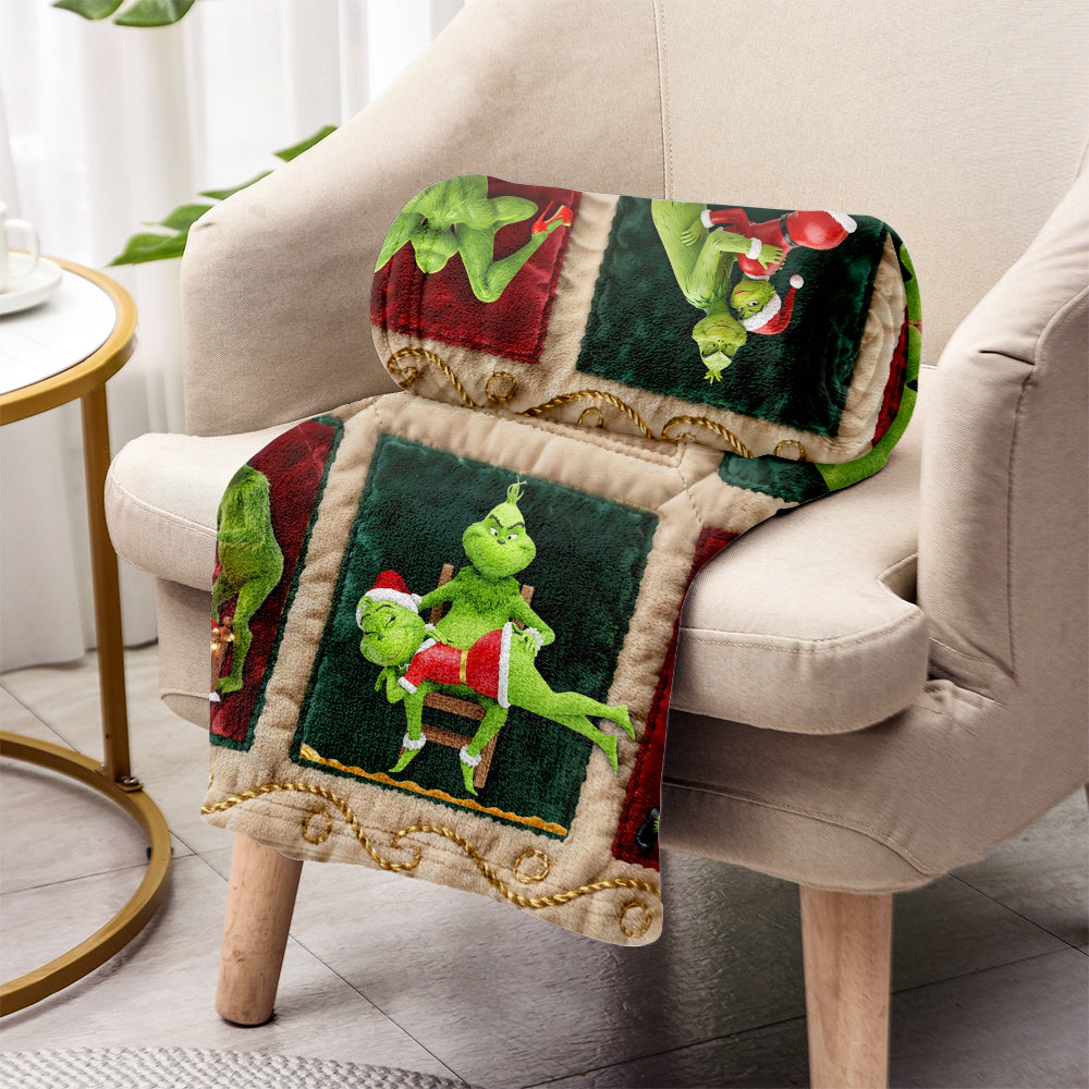 Joyeux Grinchmas - Étole de Noël personnalisée