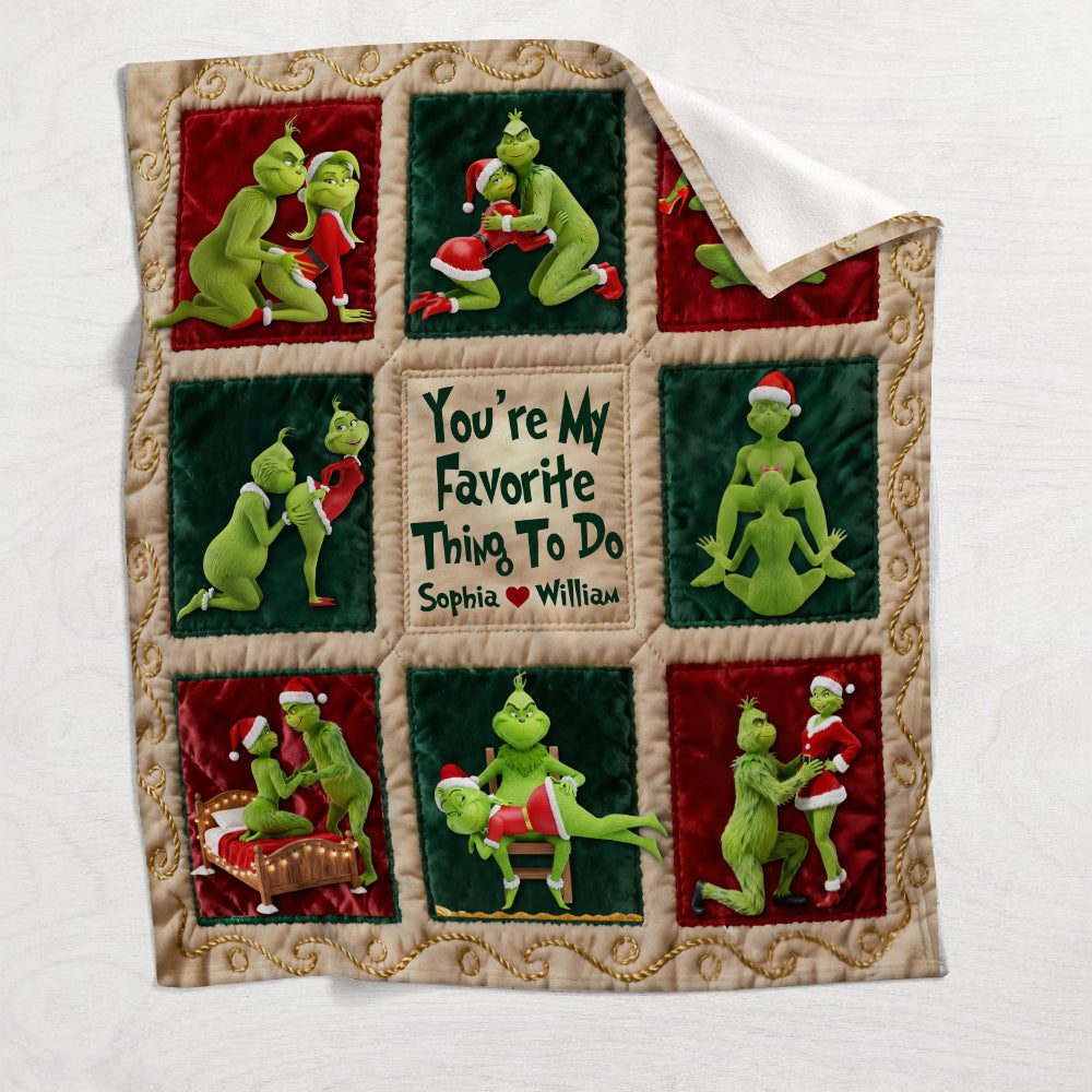 Joyeux Grinchmas - Étole de Noël personnalisée