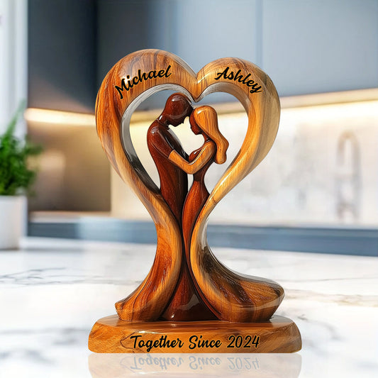 Toi et moi, on gère - Plaque acrylique personnalisée pour couple