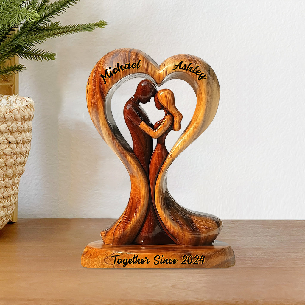 Toi et moi, on gère - Plaque acrylique personnalisée pour couple