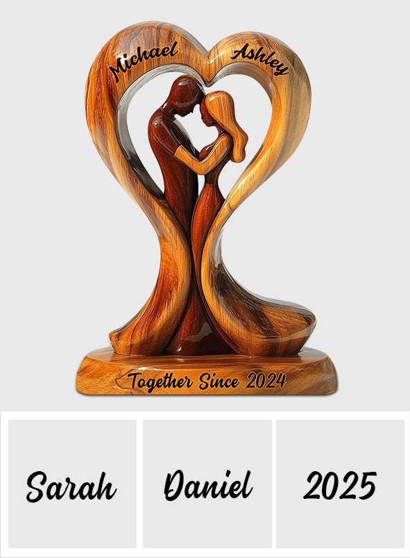 Toi et moi, on gère - Plaque acrylique personnalisée pour couple