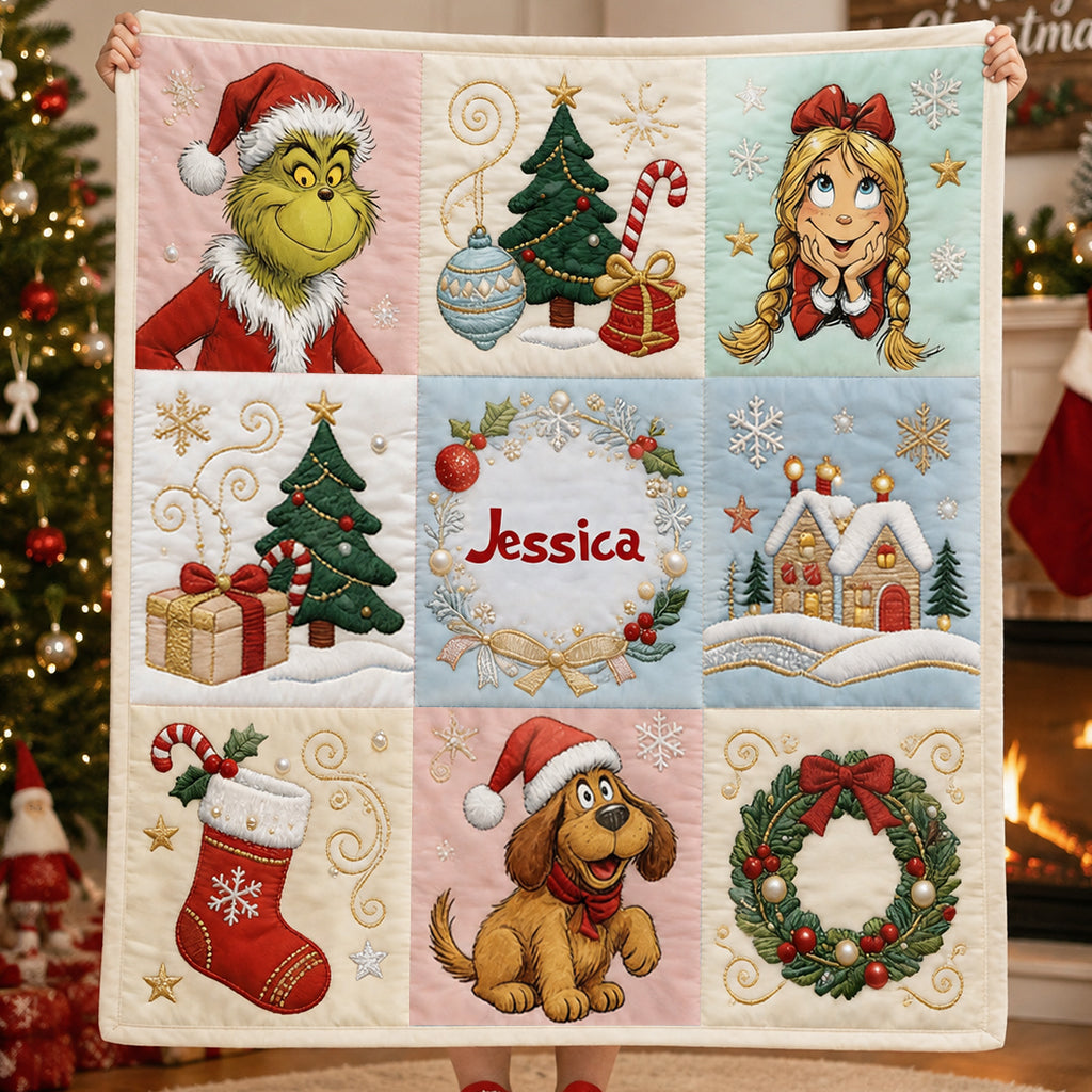 Merry Christmas - Personalized Stole Christmas Blanket
