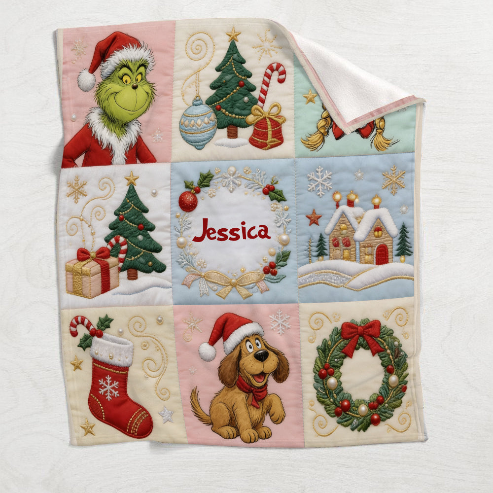 Merry Christmas - Personalized Stole Christmas Blanket