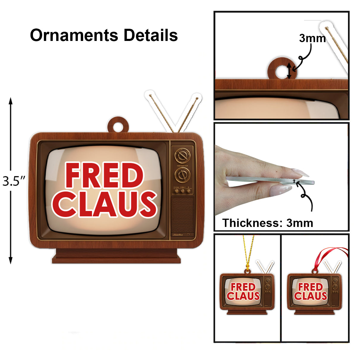 Christmas Movies - Personalized Stole Christmas Folded Advent Calendar With Ornaments