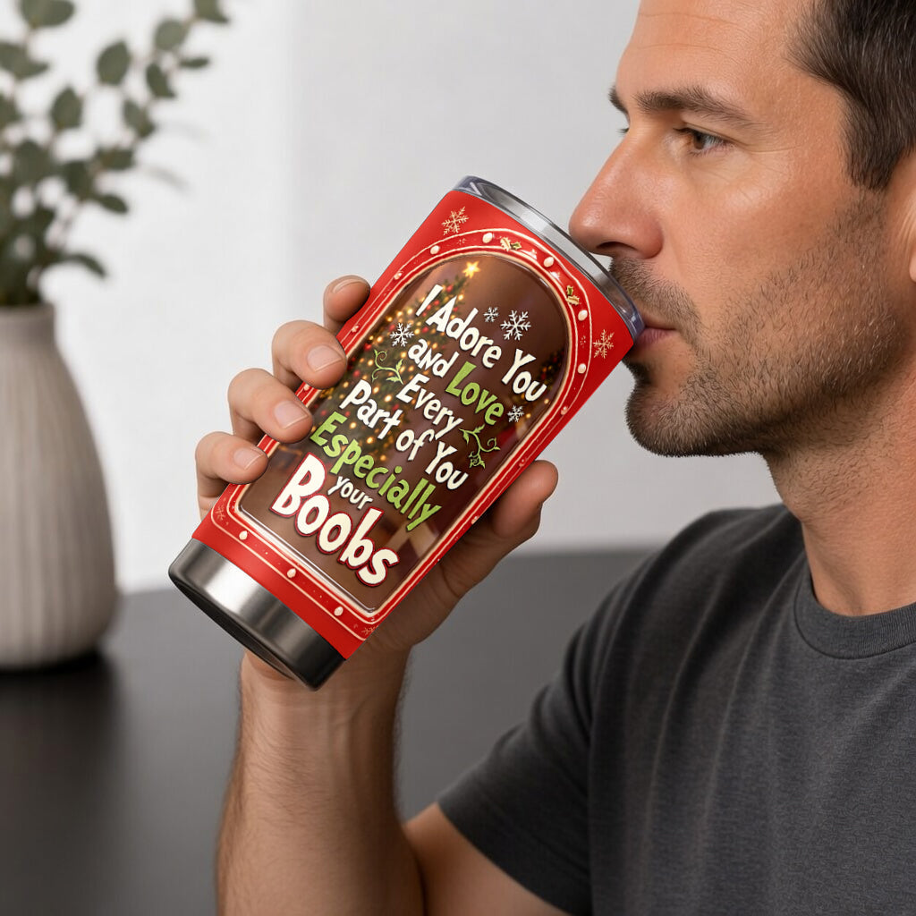 Naughty Green Creature Christmas - Personalized Stole Christmas Tumbler