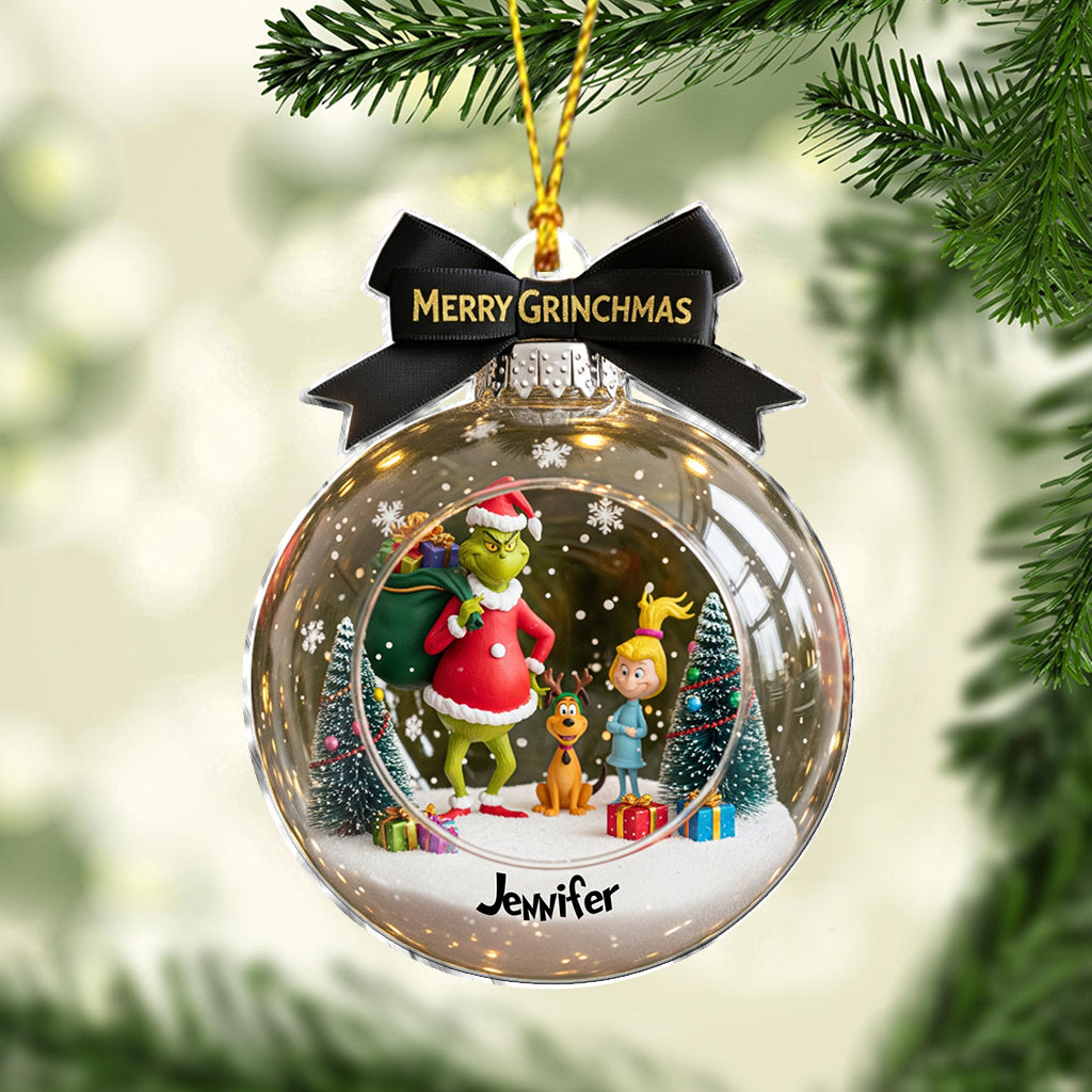 Joyeux Grinchmas - Étole de Noël personnalisée