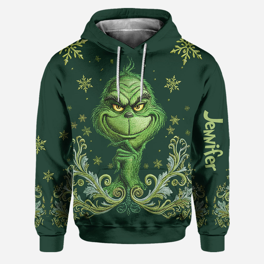Merry Grinchmas - Personalized Stole Christmas Hoodie and Leggings