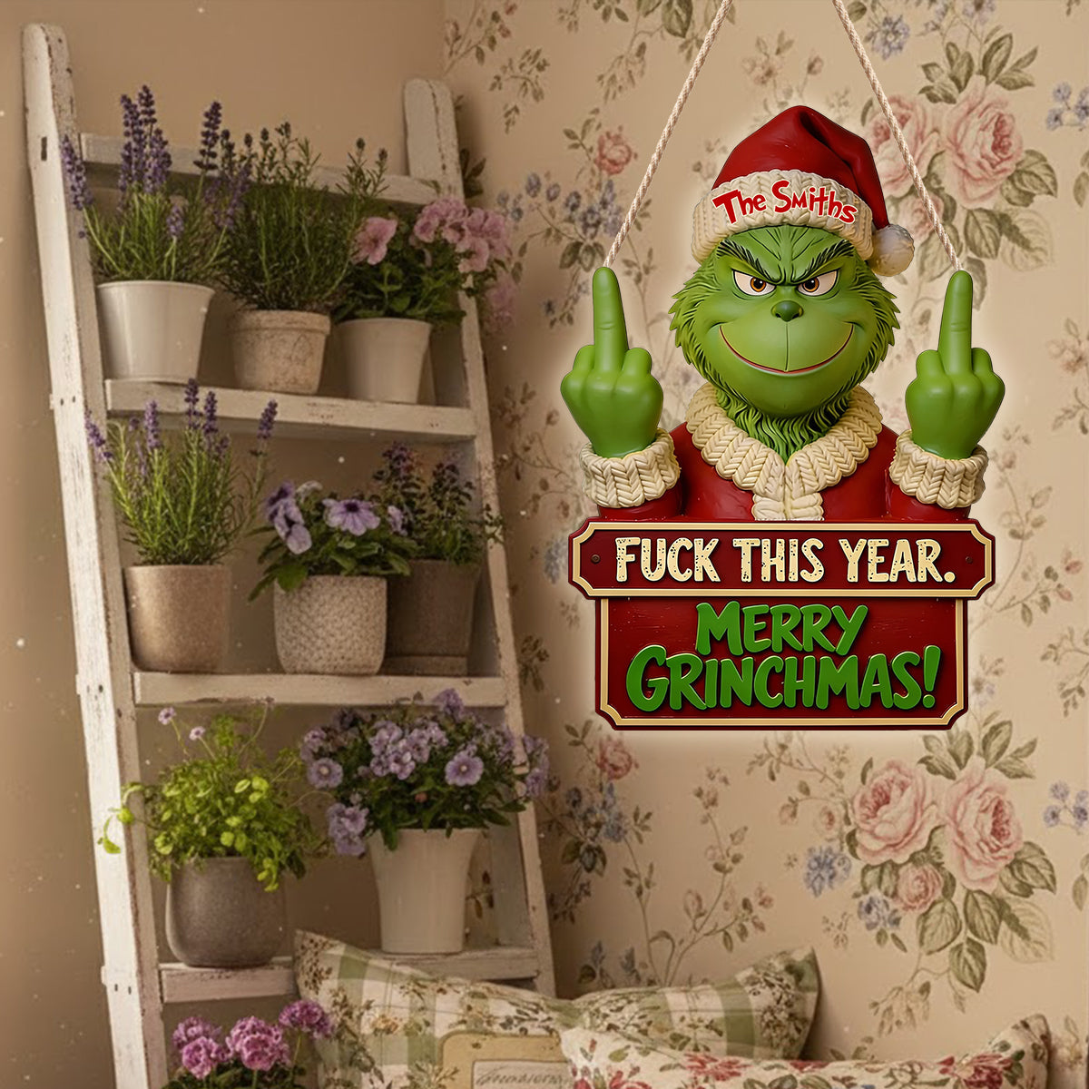 Love This Year - Personalized Stole Christmas LED Light Acrylic Sign