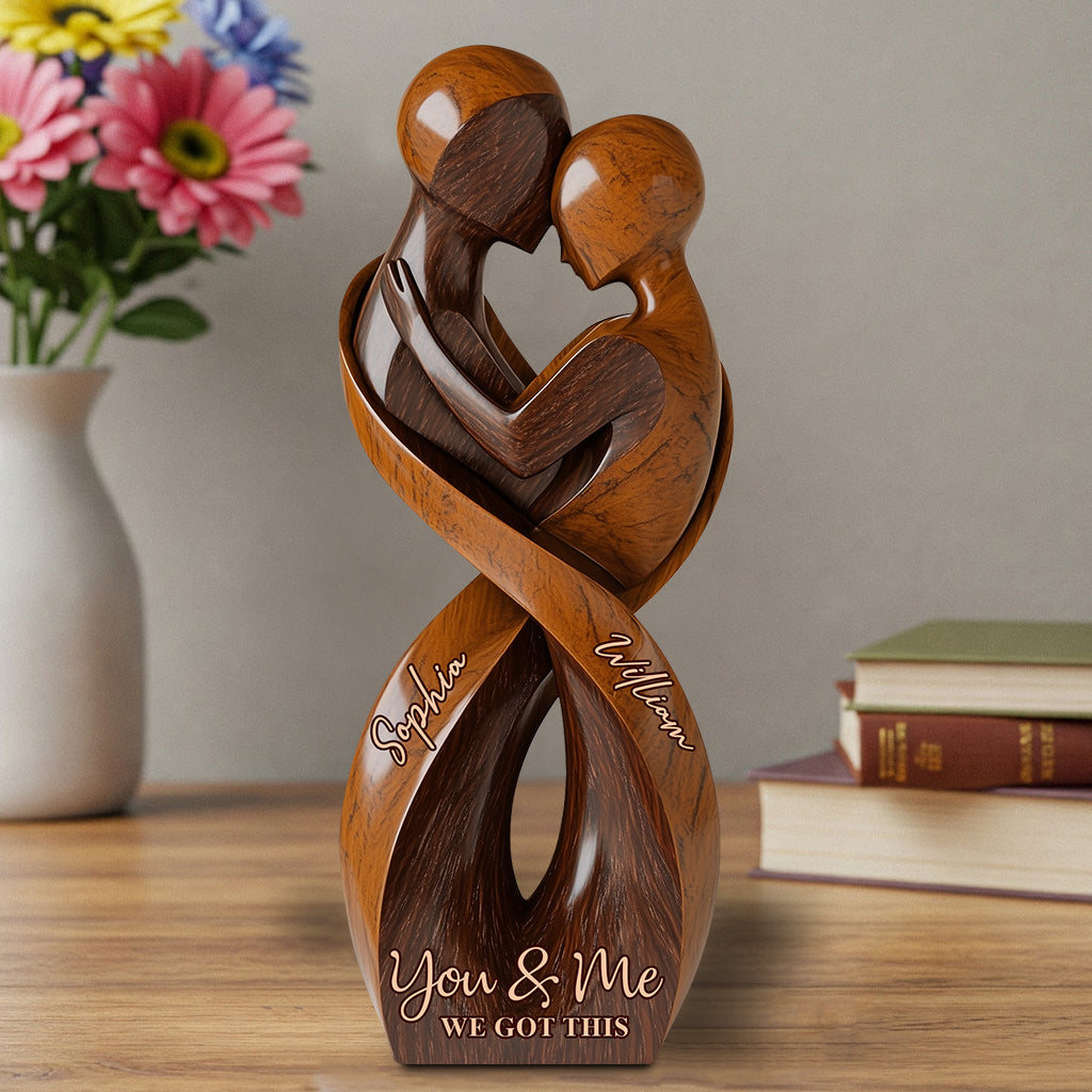 Toi et moi, on gère - Plaque acrylique personnalisée pour couple