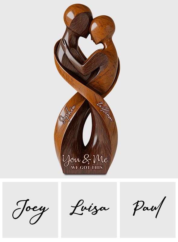 Toi et moi, on gère - Plaque acrylique personnalisée pour couple