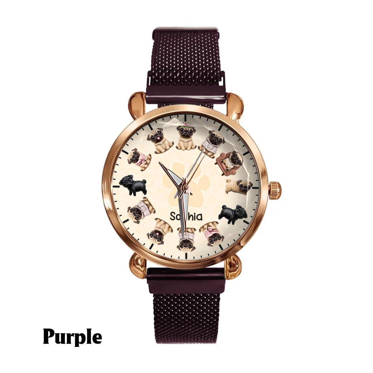 Life Is Better With My Dogs - Personalized Dog Women Hand Watch