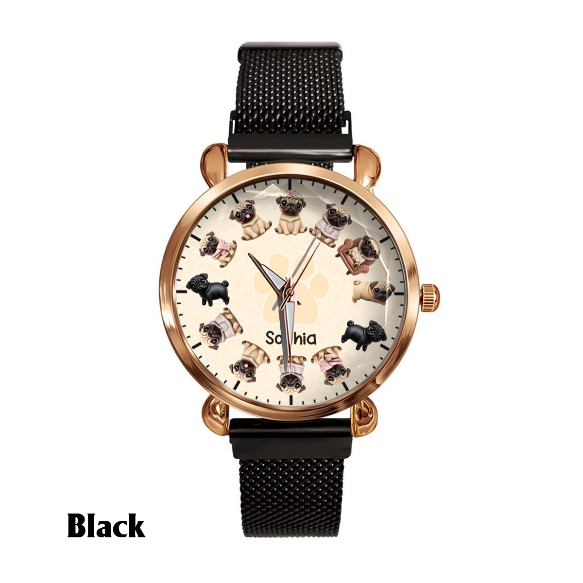 Life Is Better With My Dogs - Personalized Dog Women Hand Watch