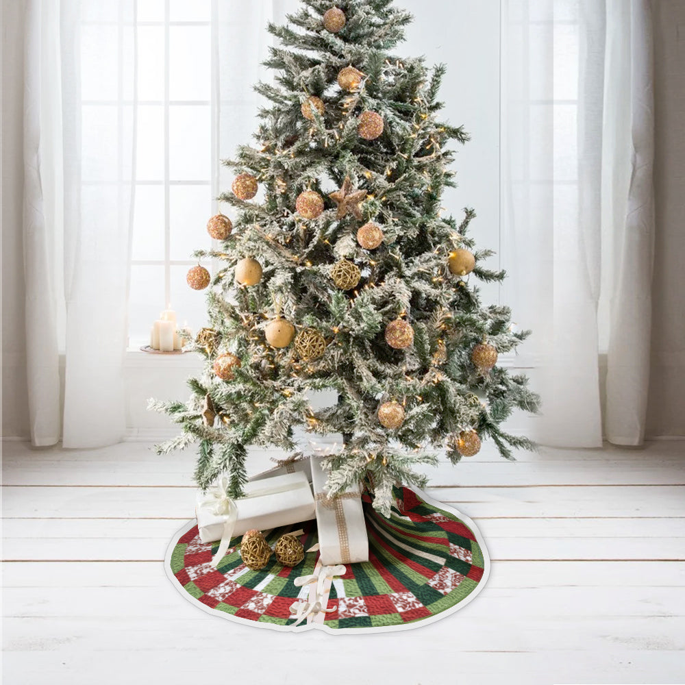 Vol de Noël Vert Coquin 3D Abysse - Cadeaux de Noël Volés - Jupe de sapin de Noël personnalisée