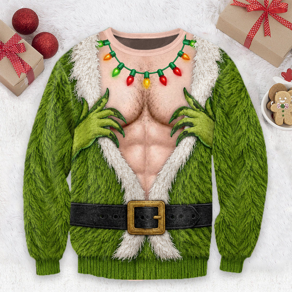 Funny Christmas - Personalized Stole Christmas Ugly Sweater