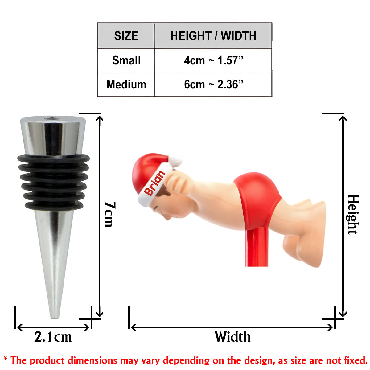 Noël coquin - Le cadeau de Noël idéal pour lui - Bouchon de bouteille personnalisé avec étole de Noël