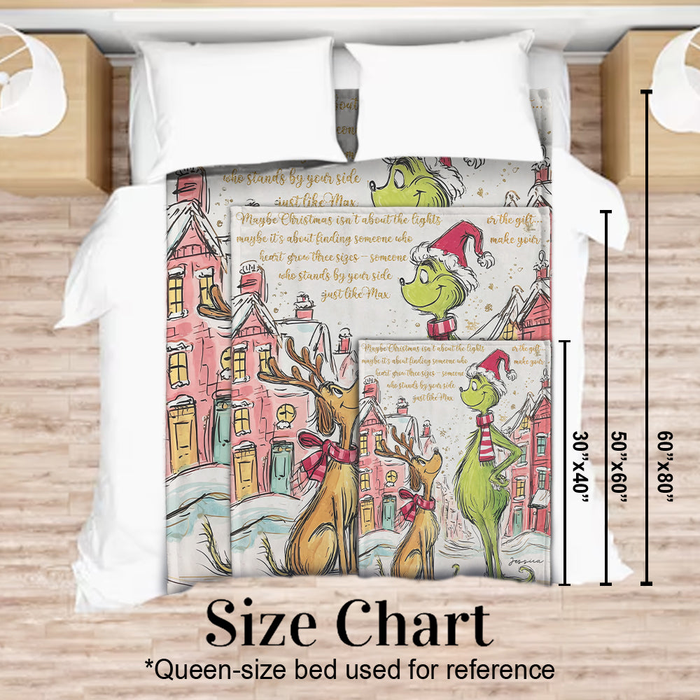May Christmas Be With You - Personalized Stole Christmas Blanket