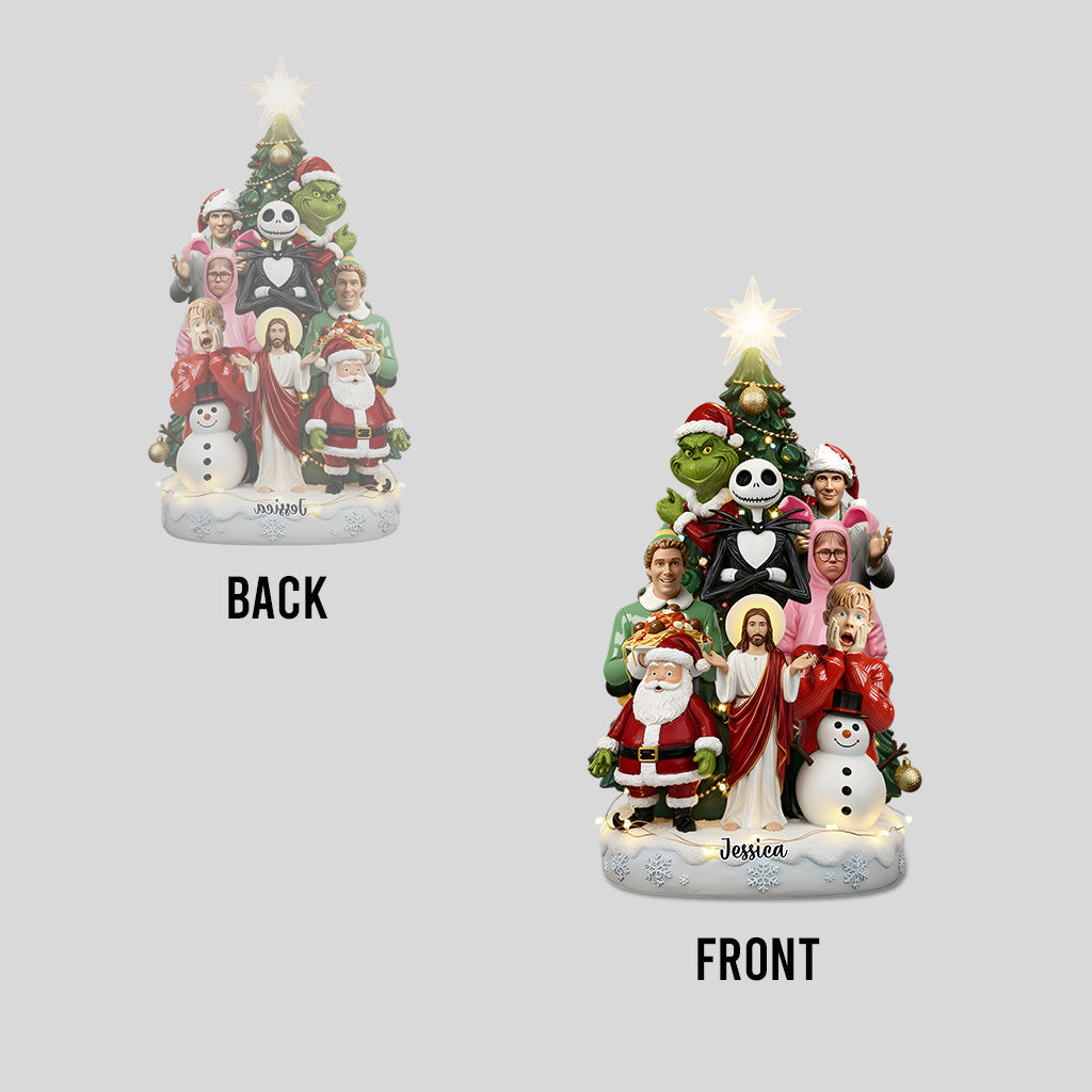 Joyeux Noël - Étole de Noël personnalisée sur plaque acrylique en forme personnalisée