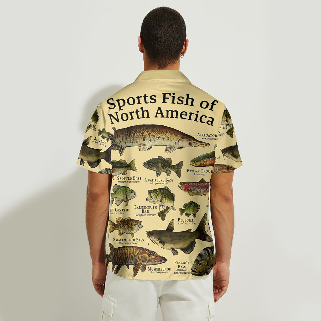 Poisson d'Amérique - Chemise hawaïenne de pêche personnalisée