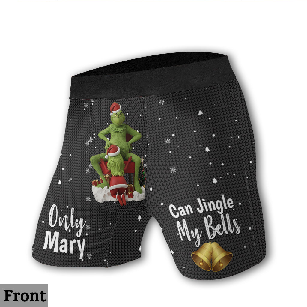 Funny Monster Couple - Personalized Couple Men’s Boxer Briefs