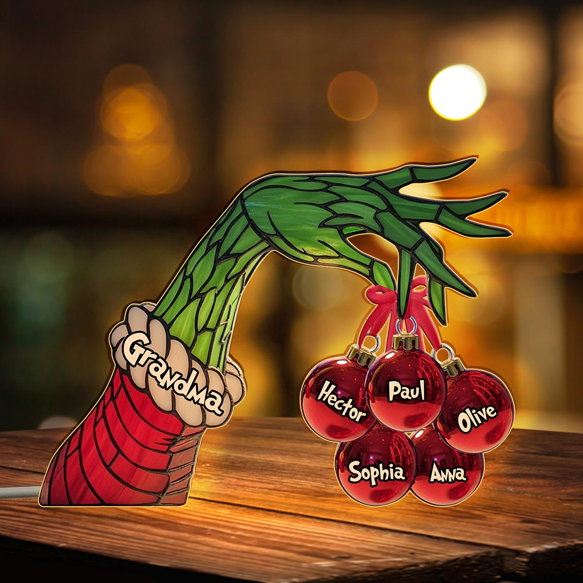 Merry Christmas - Personalized Stole Christmas Acrylic LED Night Light