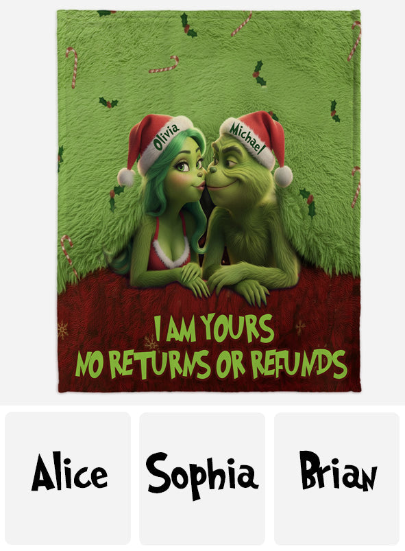 I Am Yours - Personalized Stole Christmas Blanket