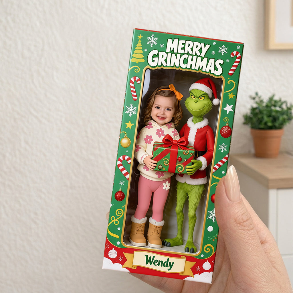 Merry Grinchmas - Personalized Stole Christmas Acrylic Display Box