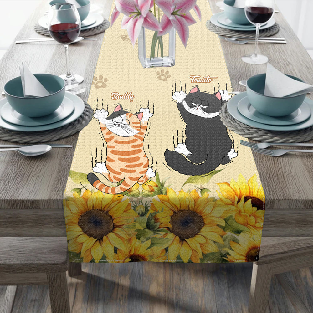Chemin de table personnalisé Chats mignons