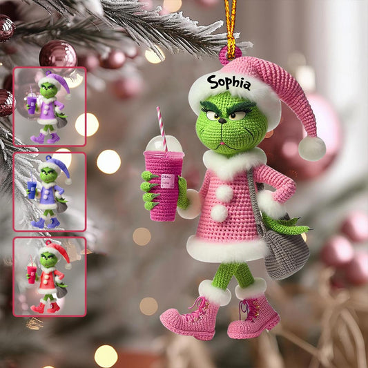 Merry Grinchmas - Personalized Stole Christmas Ornament