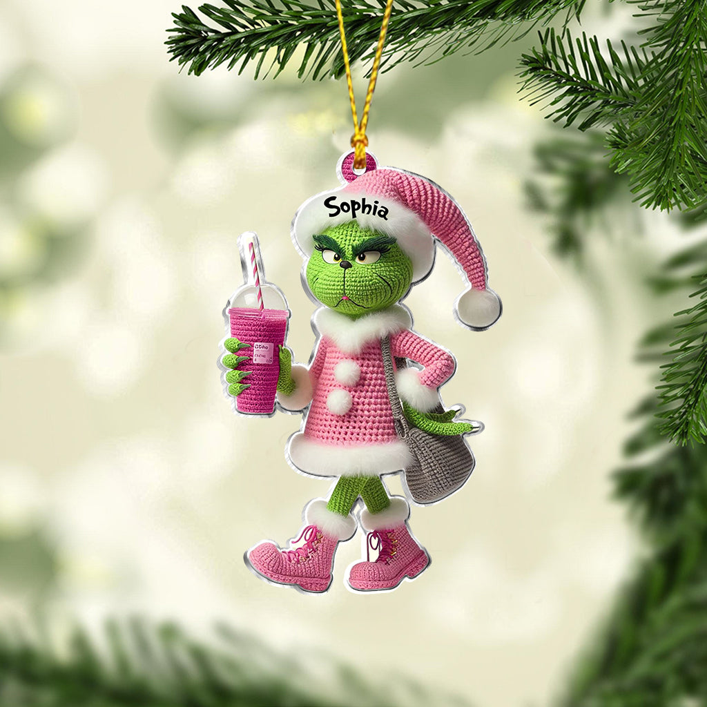 Merry Grinchmas - Personalized Stole Christmas Ornament