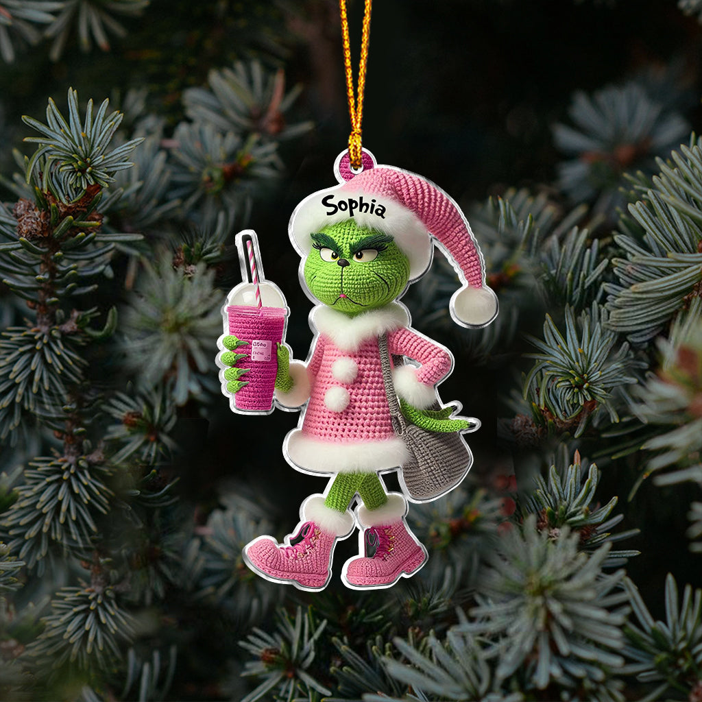 Merry Grinchmas - Personalized Stole Christmas Ornament