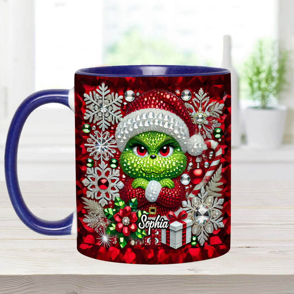 Joyeux Grinchmas - Mug personnalisé avec étole de Noël