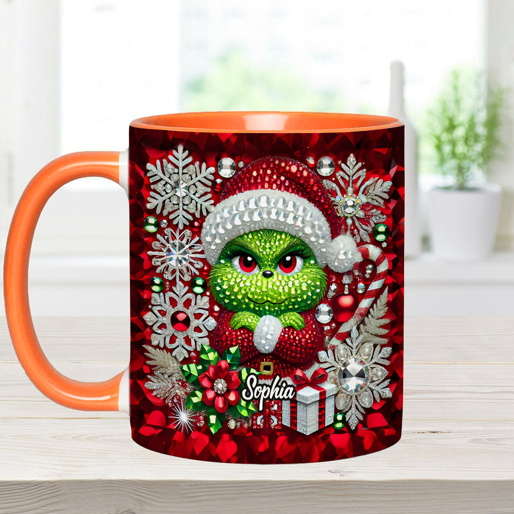 Joyeux Grinchmas - Mug personnalisé avec étole de Noël