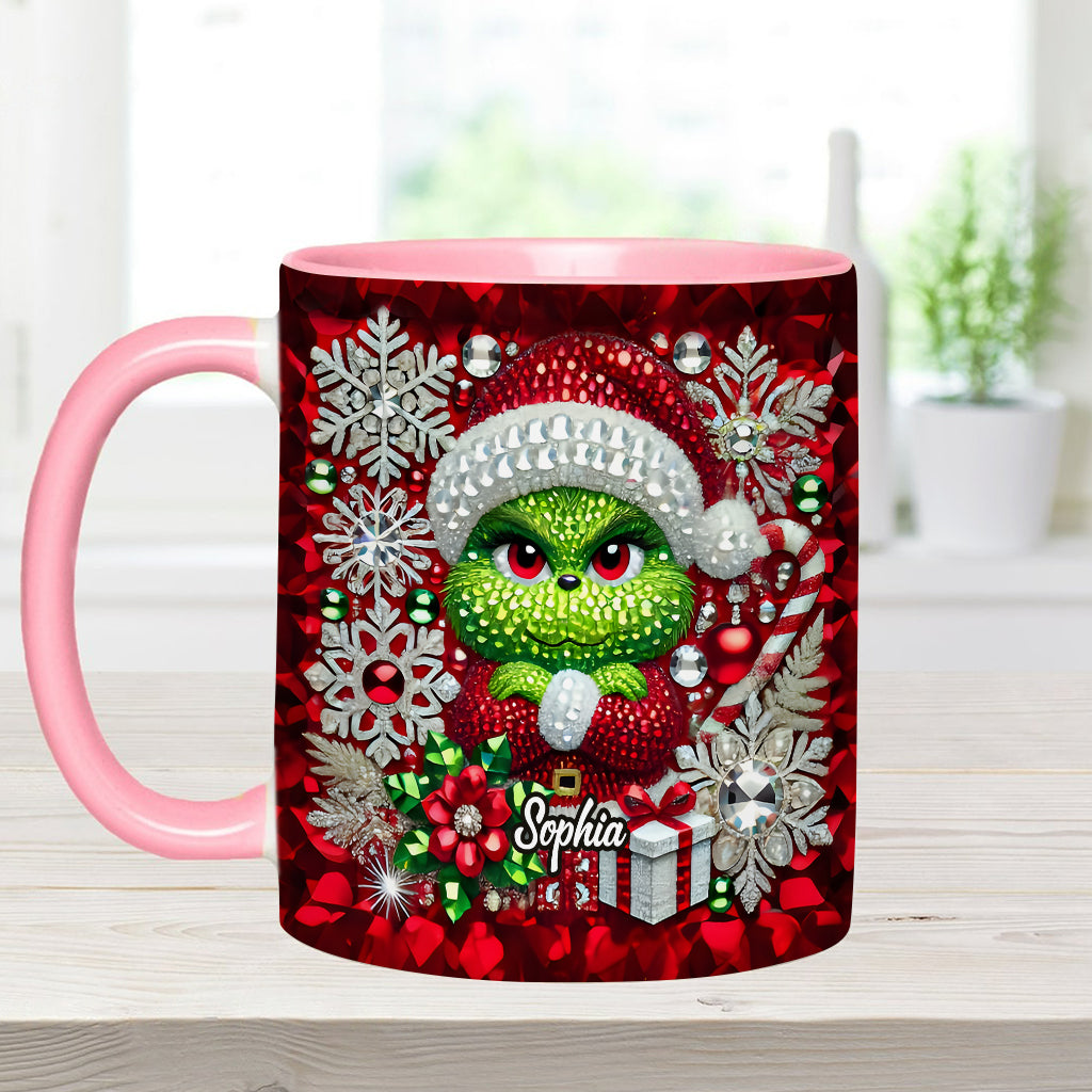 Joyeux Grinchmas - Mug personnalisé avec étole de Noël