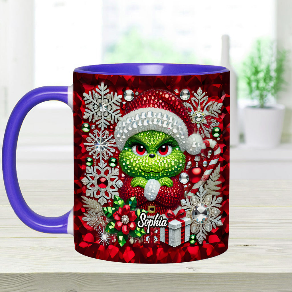 Joyeux Grinchmas - Mug personnalisé avec étole de Noël