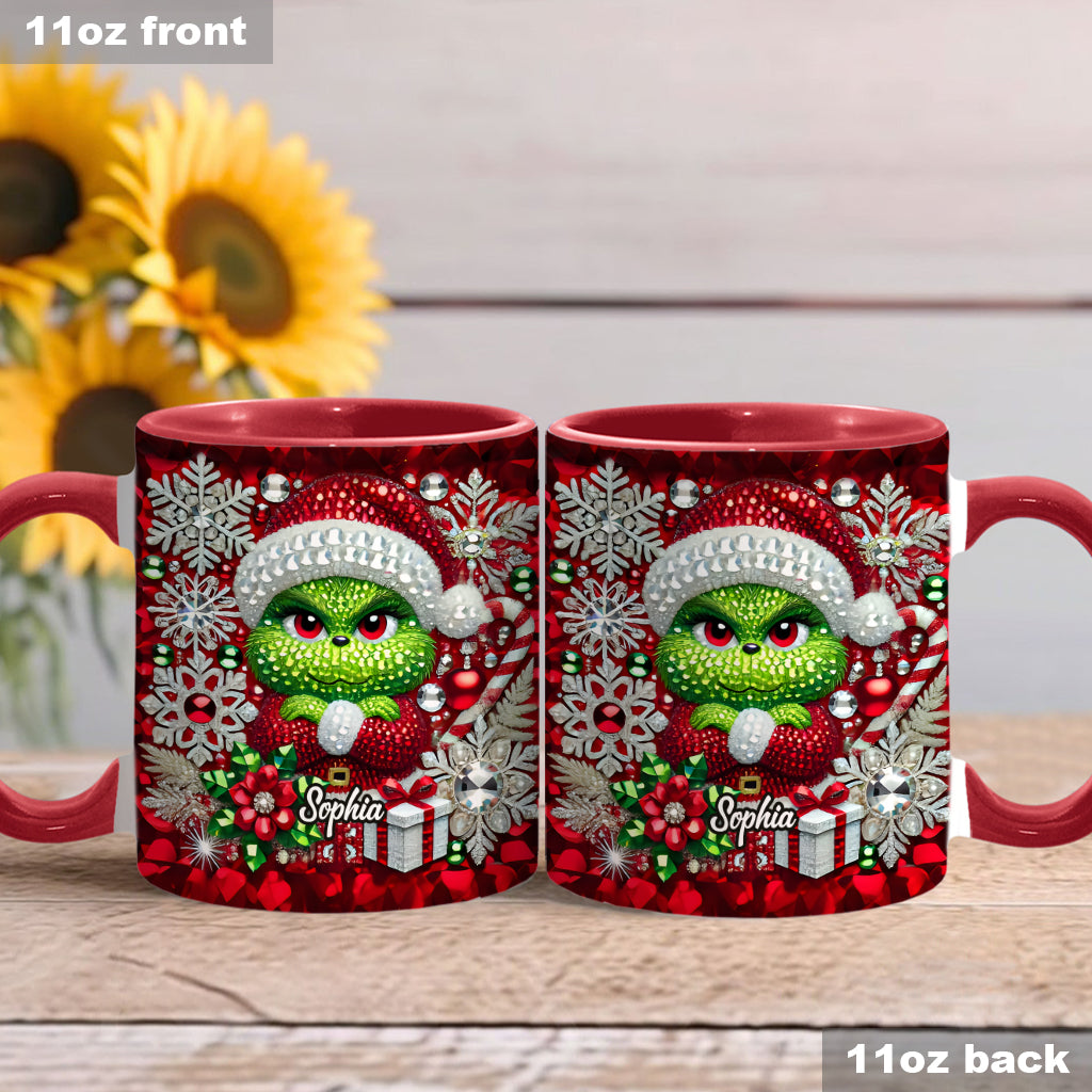 Joyeux Grinchmas - Mug personnalisé avec étole de Noël