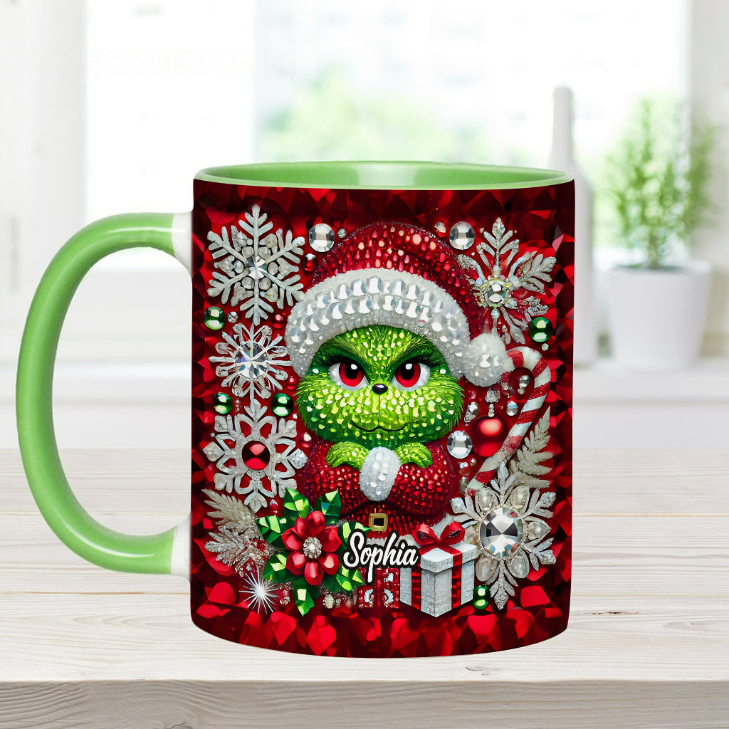 Joyeux Grinchmas - Mug personnalisé avec étole de Noël