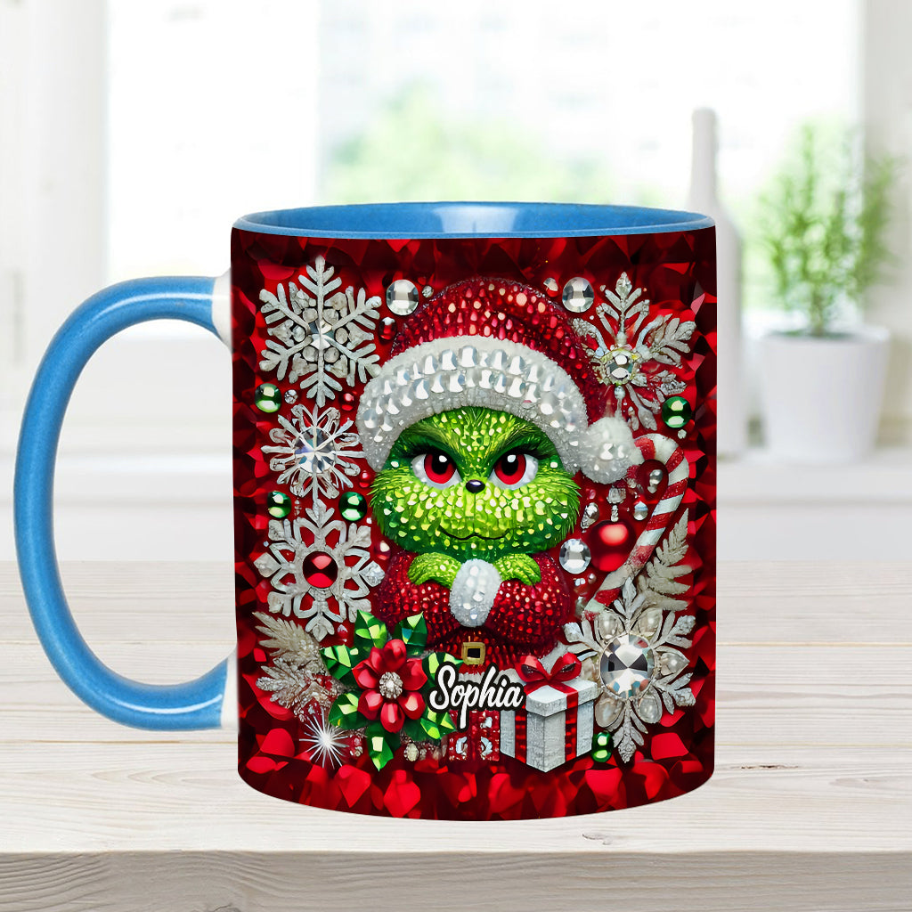 Joyeux Grinchmas - Mug personnalisé avec étole de Noël