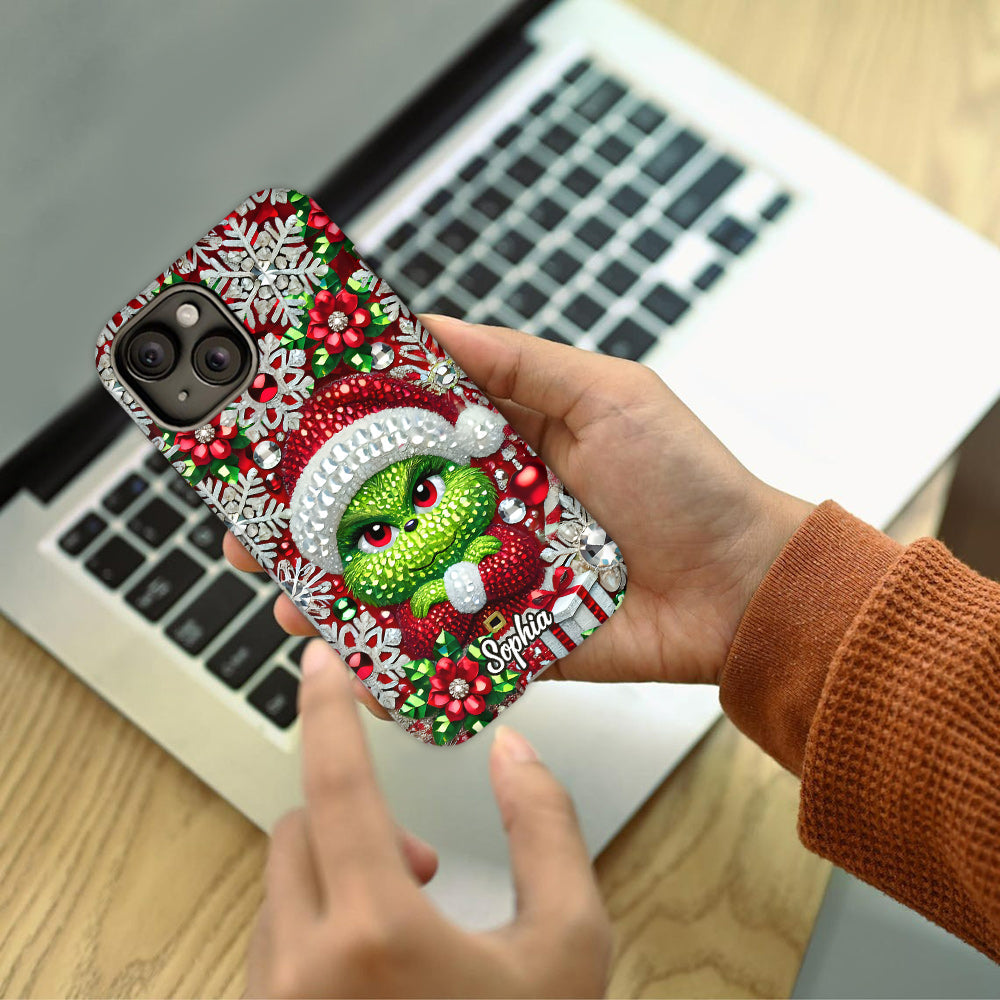 Merry Grinchmas - Personalized Stole Christmas Full Print Phone Case