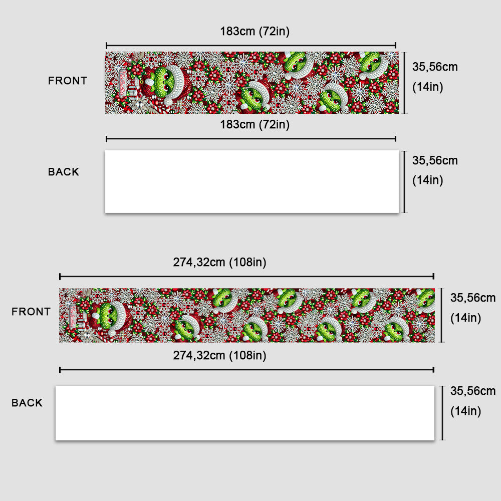 Merry Grinchmas - Personalized Stole Christmas Table Runner